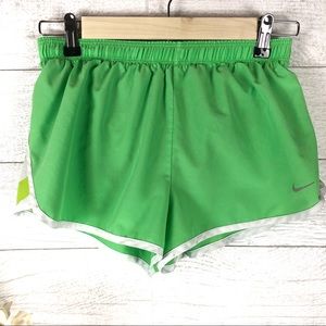 NIKE Dry-Fit Green and White Jogging Shorts